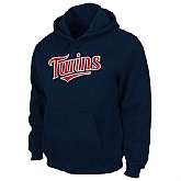 Men's Minnesota Twins Majestic .300 Hitter Hooded Fleece - Navy Blue,baseball caps,new era cap wholesale,wholesale hats